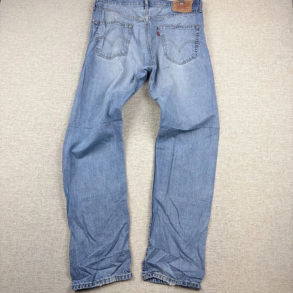 Vintage Levis 501 Mens 36x34 Original Fit Jeans Thigh Faded Denim